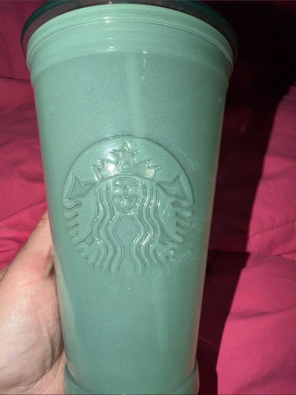 Starbucks Gray Reusable Cold Cup with White Straw